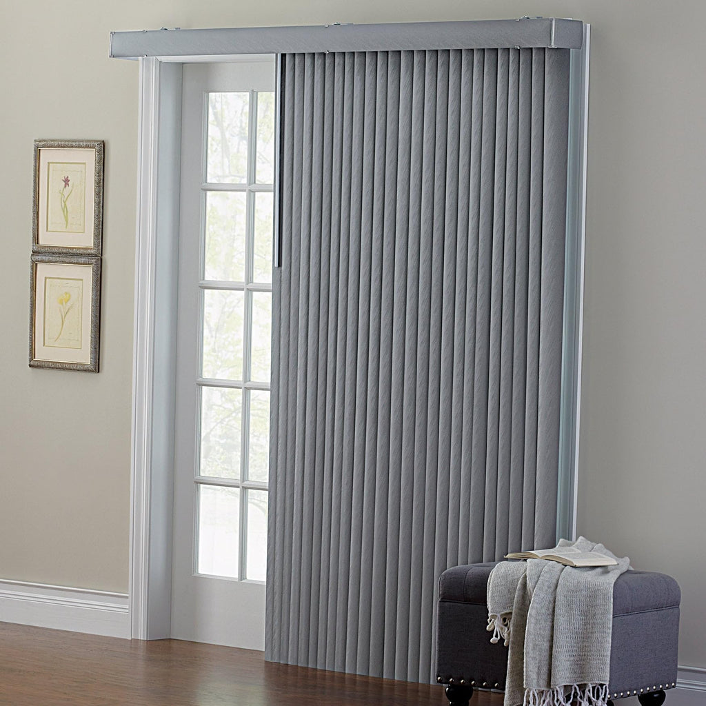 Embossed Vertical Privacy Slat Blinds