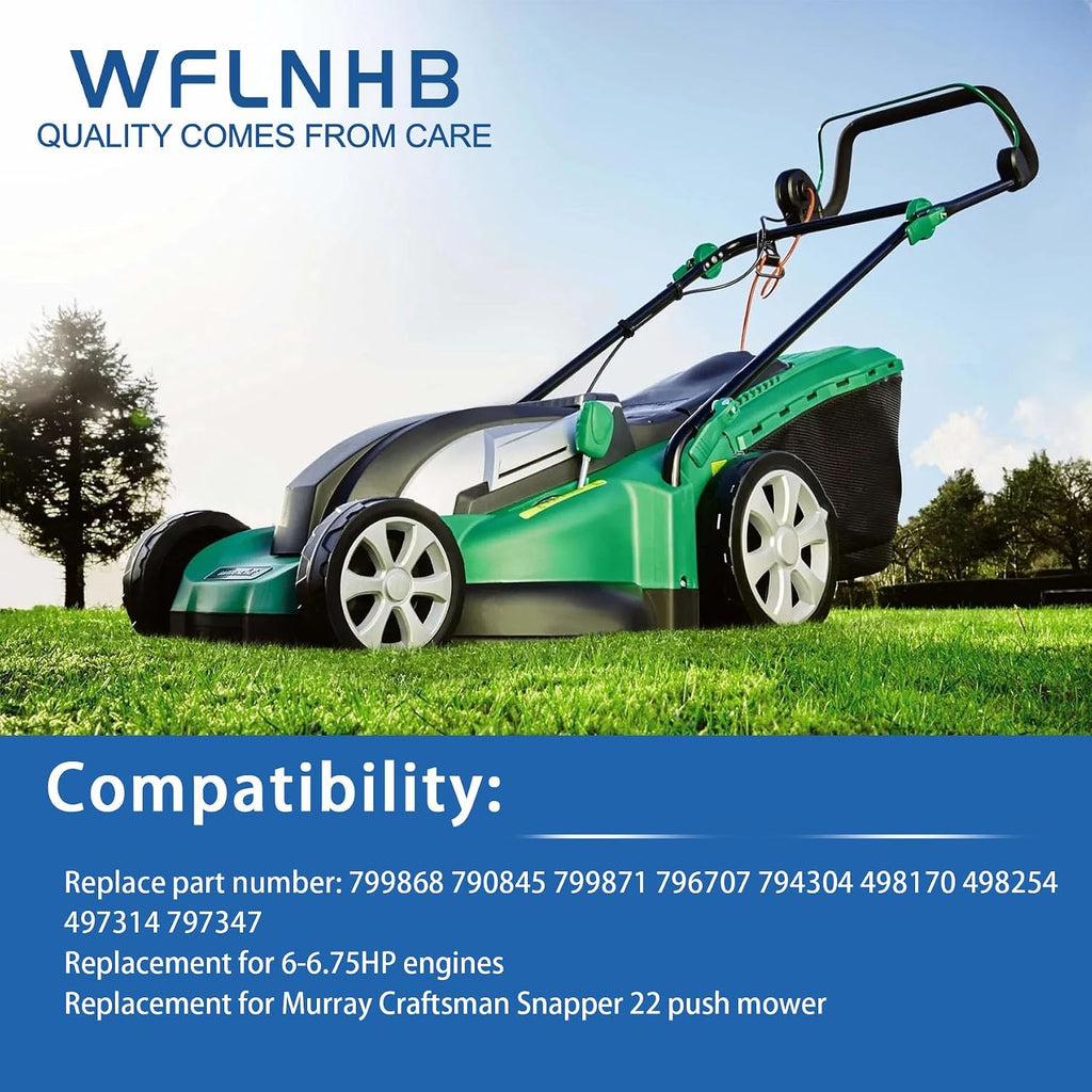 WFLNHB 799868 498170 Carburetor Replacement for 6-6.75HP Replacement for Murray 22 Push Mower