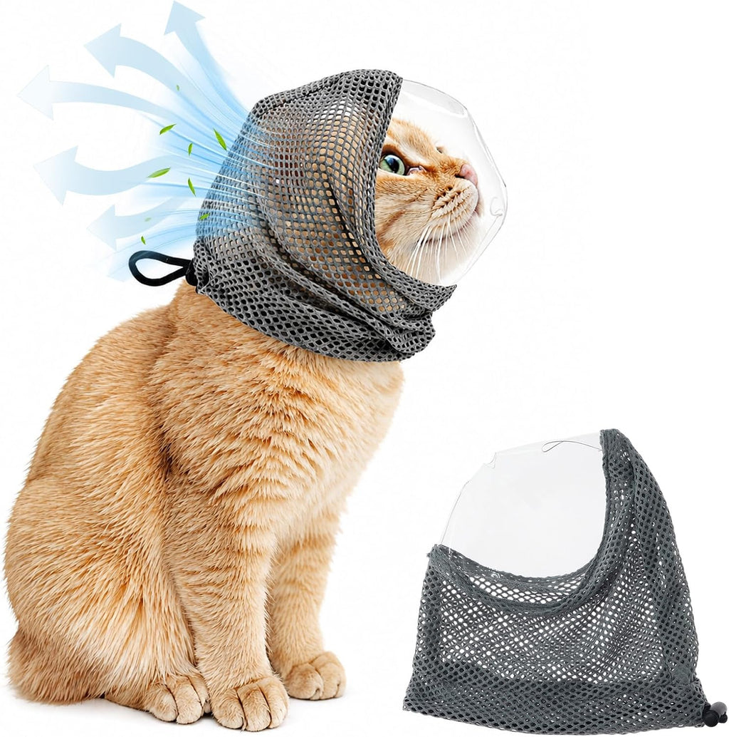 Adjustable Cat Muzzle for Grooming and Biting Prevention (S)