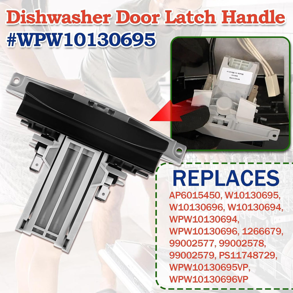 W10275768 WPW10275768 Dishwasher Door Latch Handle Fit for May-tag Models