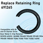 Sootim 691265 Retaining Ring Starter Drive Gear Metal C-Clip Retainer 20Pcs