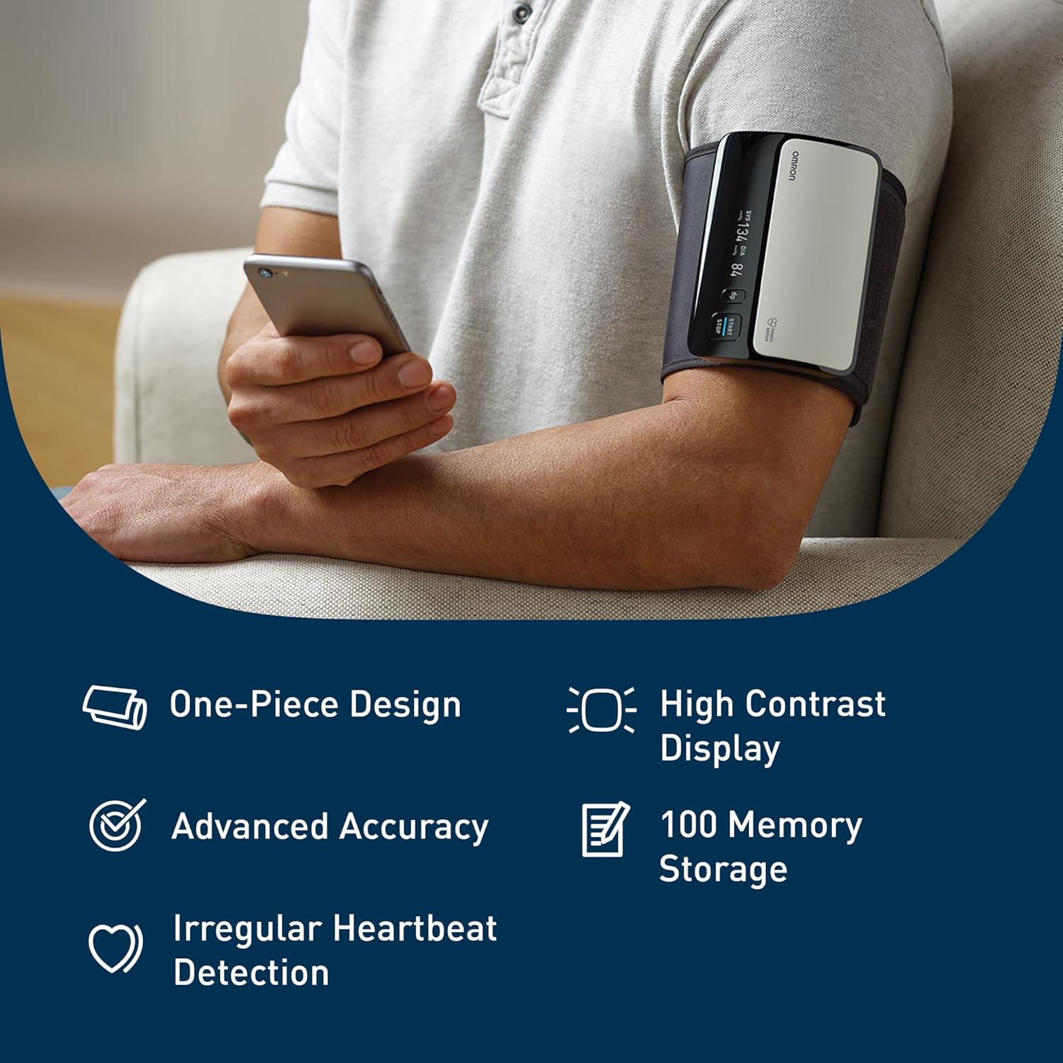 Evolv Wireless Blood Pressure Monitor for Home Use & Upper Arm Blood Pressure Cuff - #1 Doctor & Pharmacist