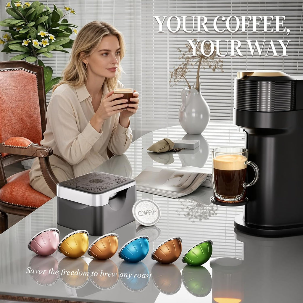 Reusable Vertuo Pods Kit for Nespresso Machine(No Pod)