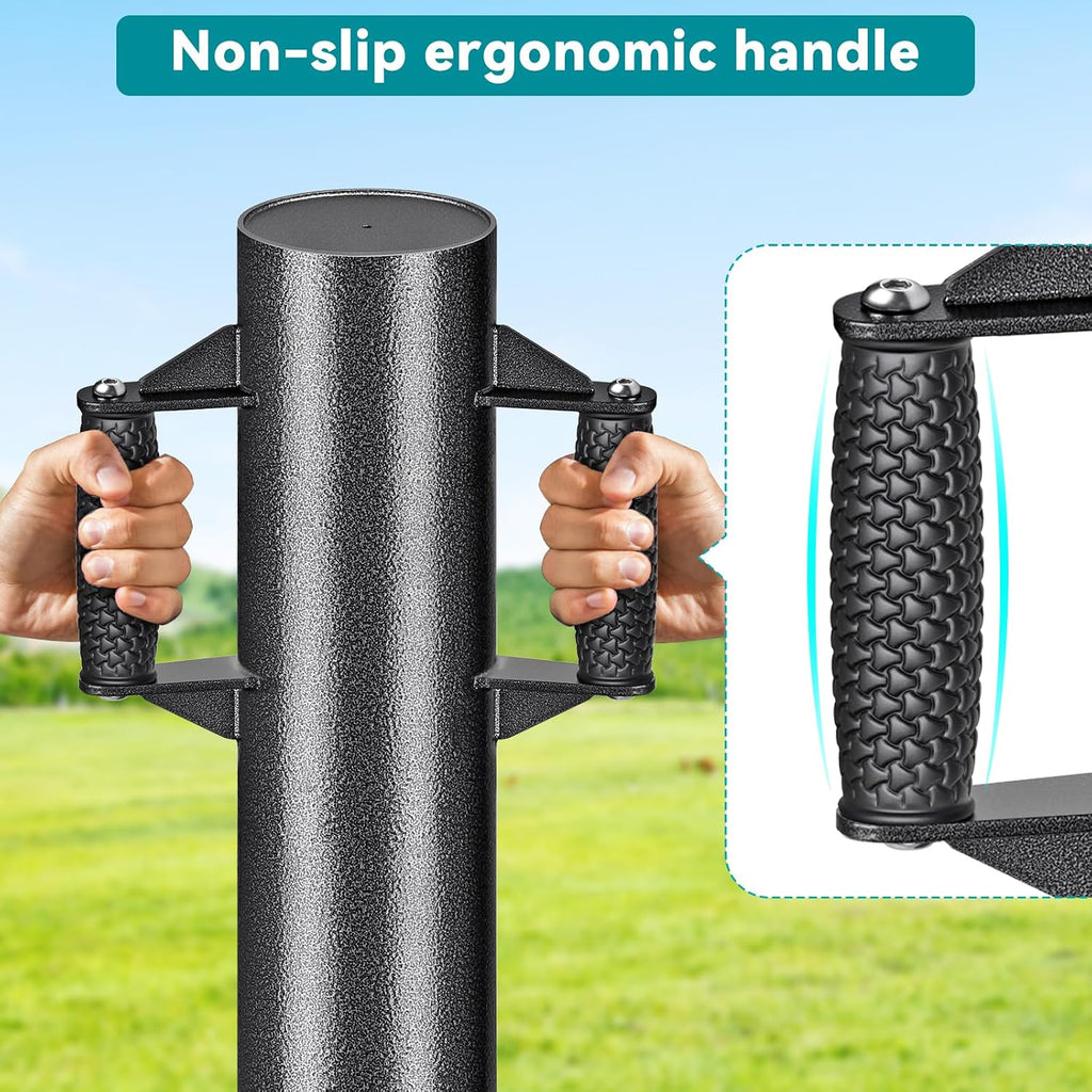 Fence Post Driver Non-Slip Handles Post Pounder for T Posts