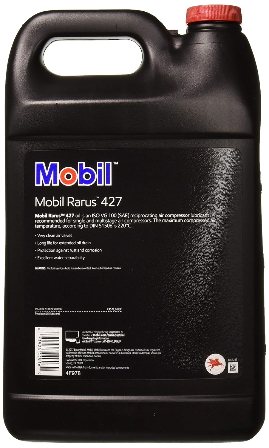 Mobil 101016 Rarus 427 Compressor Oil, 1 Gallon