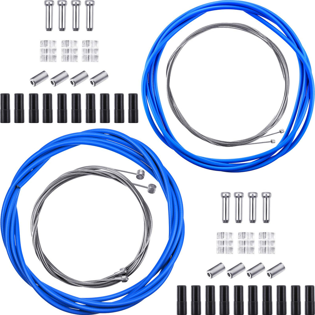 Universal Bike Brake Cable Kit Bicycle Cable Housing Set, Blue