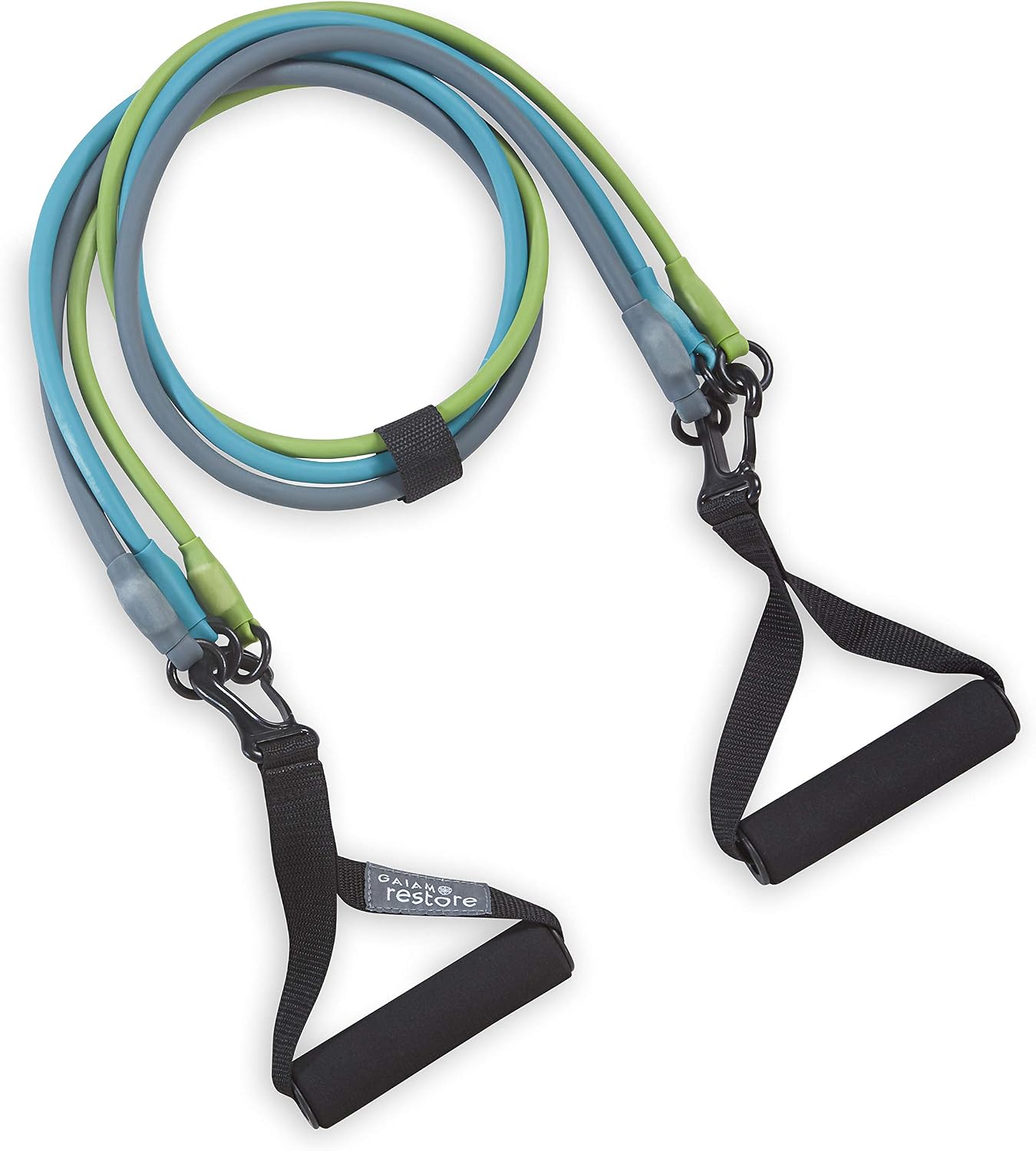 3-in-1 Resistance Band Kit with Comfort-Grip Handles and Interchangeable Strength Bands for High Intensity Training