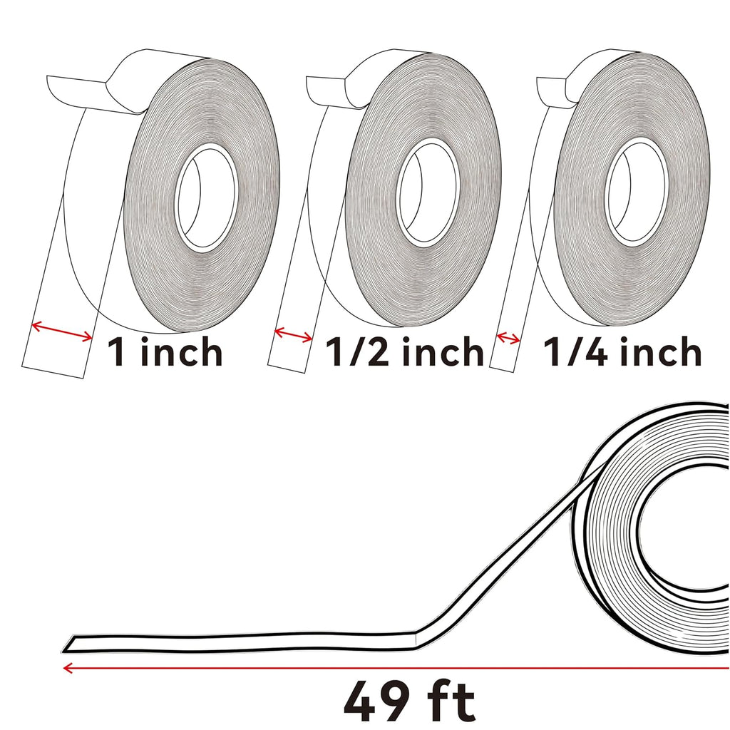 Double Sided Fabric Tape, Clothing Hem Tape No Sew No Iron 1/4, 1/2, 1 inch