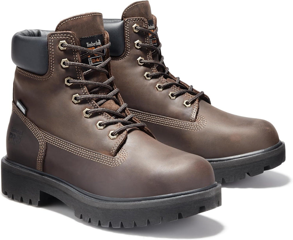 Men's Direct Attach 6 Inch Steel Safety Toe Insulated Waterproof Industrial Work Boot