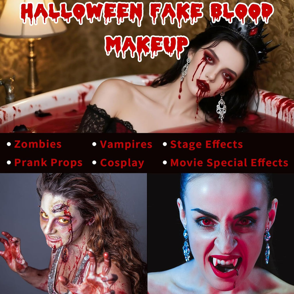 Realistic Fake Blood, Long-Lasting SFX Makeup (Fresh, 30ml)