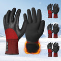 3 Pairs Winter Work Gloves, 3/4 Double-Dipped Coating, CR3313, L