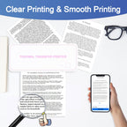3 Rolls Thermal Printer Paper 8.3''x11'', Thermal Paper Quick-dry