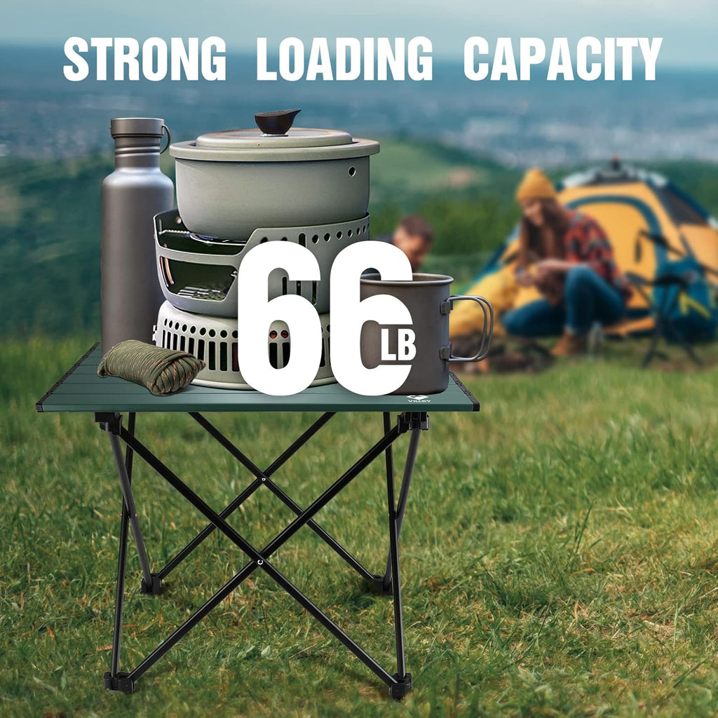Portable Camping Side Table, Ultralight Aluminum Folding Beach Table | Lightweight & Portable, Aluminum Folding Table