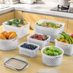 Fruit Storage Containers for Fridge with Removable Colander 10