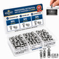 Button Rivet Locking Nuts Set Tuercas De Bloqueo Tipo Remache De Botón