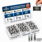 Button Rivet Locking Nuts Set Tuercas De Bloqueo Tipo Remache De Botón