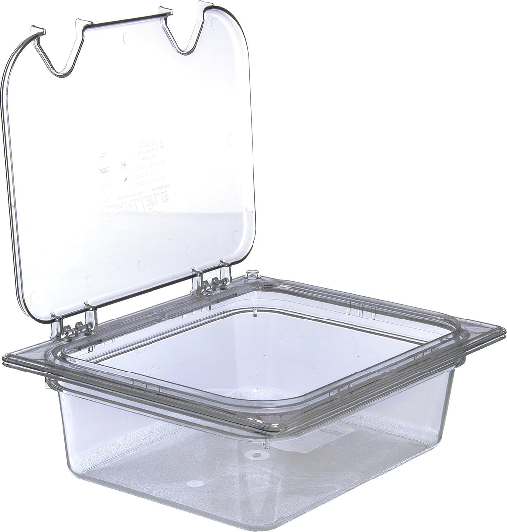Storplus 1/2-Size Food Pan for Catering, Buffets, and Restaurants, Polycarbonate, 4 Inches Deep, Clear