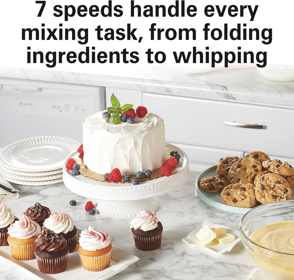 4 Quart Electric Stand Mixer With 7 Speeds