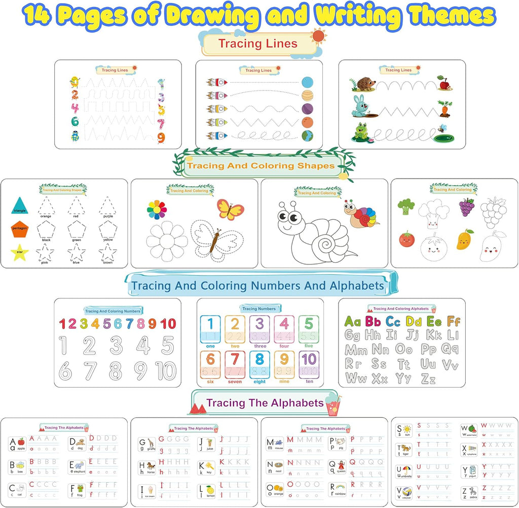 Montessori Preschool Learning Activities Busy Book - Workbook Activity Binder / Toys for Toddlers, Autism Learning