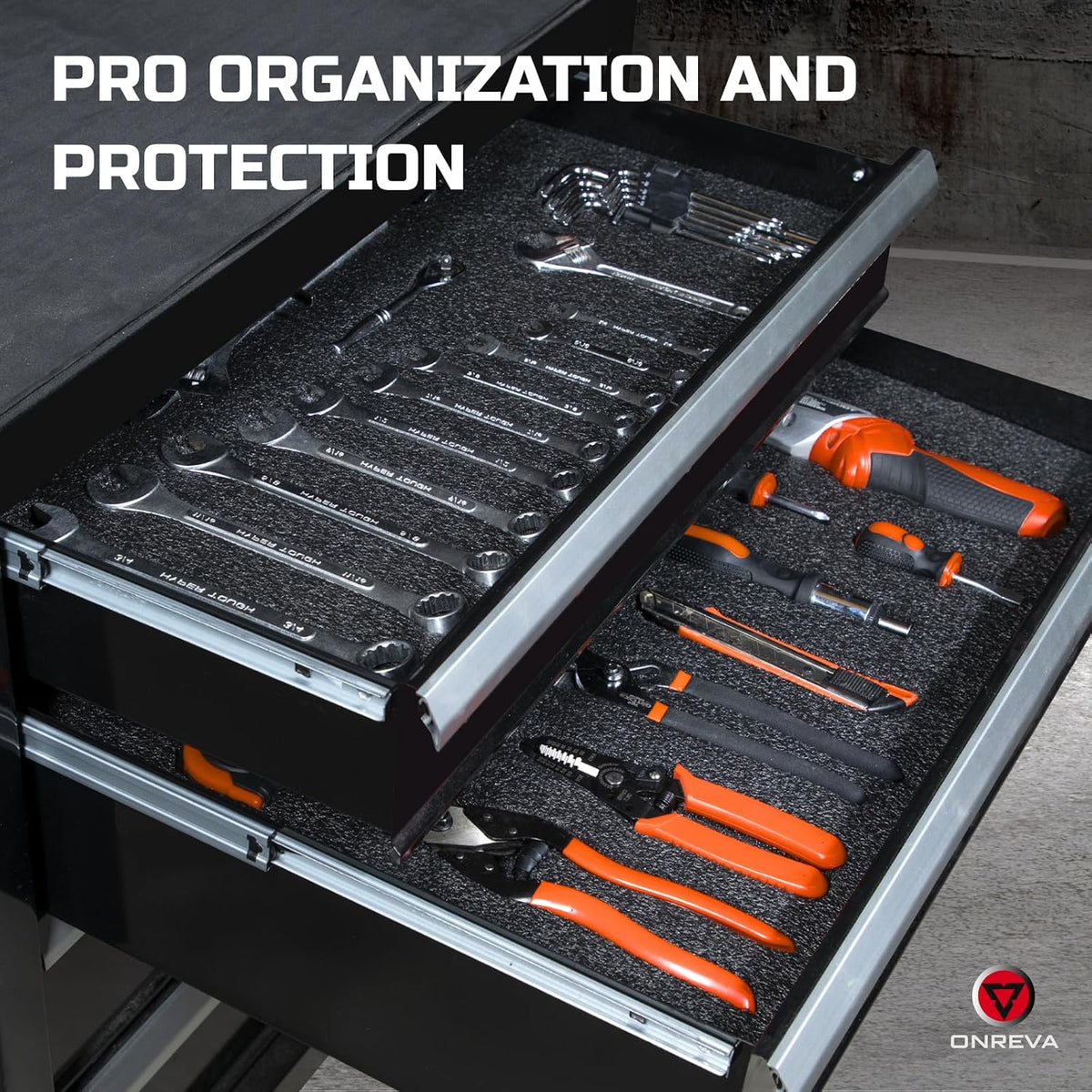 Tool Box Foam Organizer 48x24x2 inch 1PC, Kaizen Sheets for Pro Tool Control, Custom Tool Shadow Inserts for Cases &