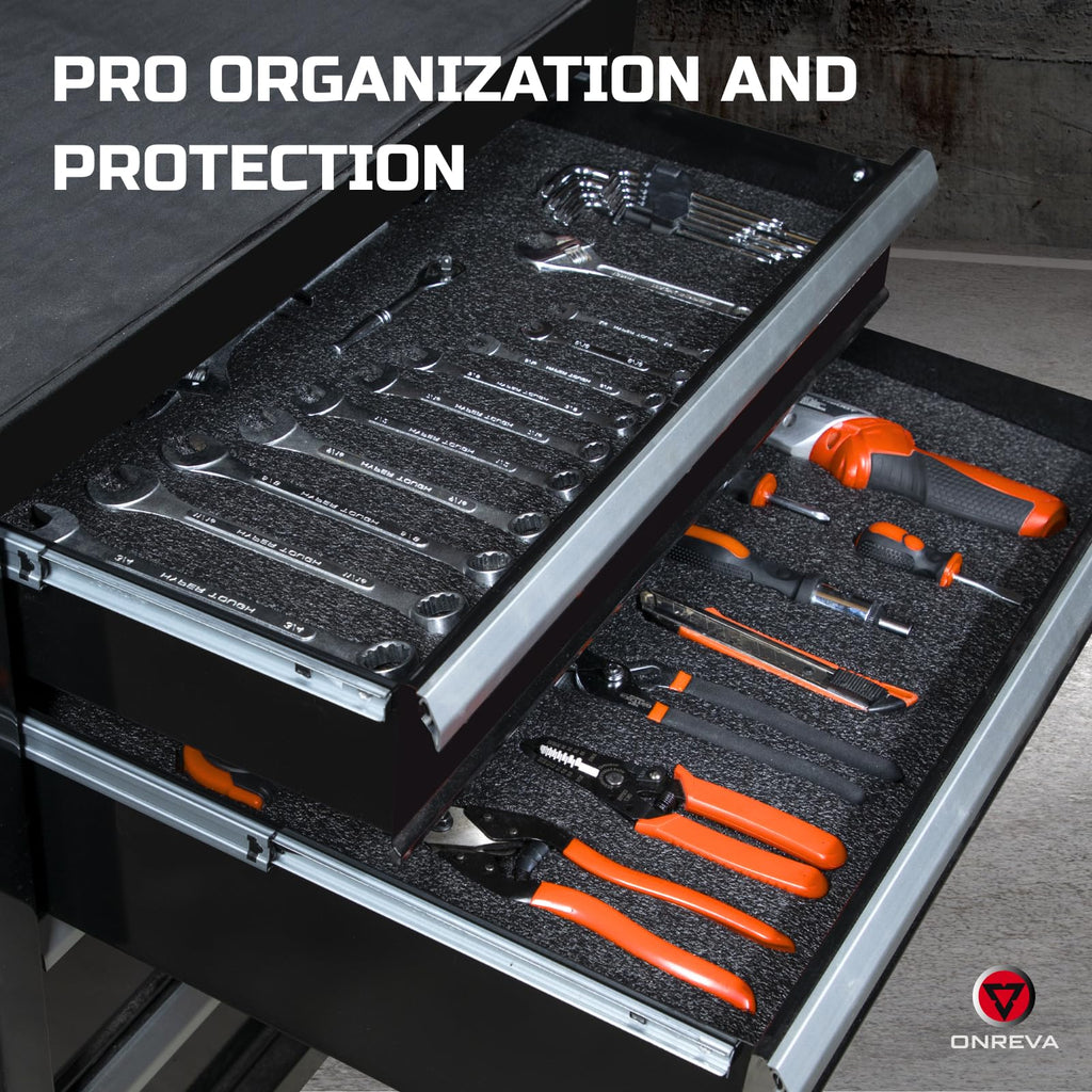 Tool Box Foam Organizer 24x16x1 inch 4Pack, Kaizen Sheets for Pro Tool Control, Custom Tool Shadow Inserts for Cases