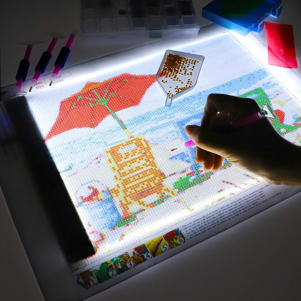 A4 LED Light Pad for Diamond Art, USB Powered Light Board Kit