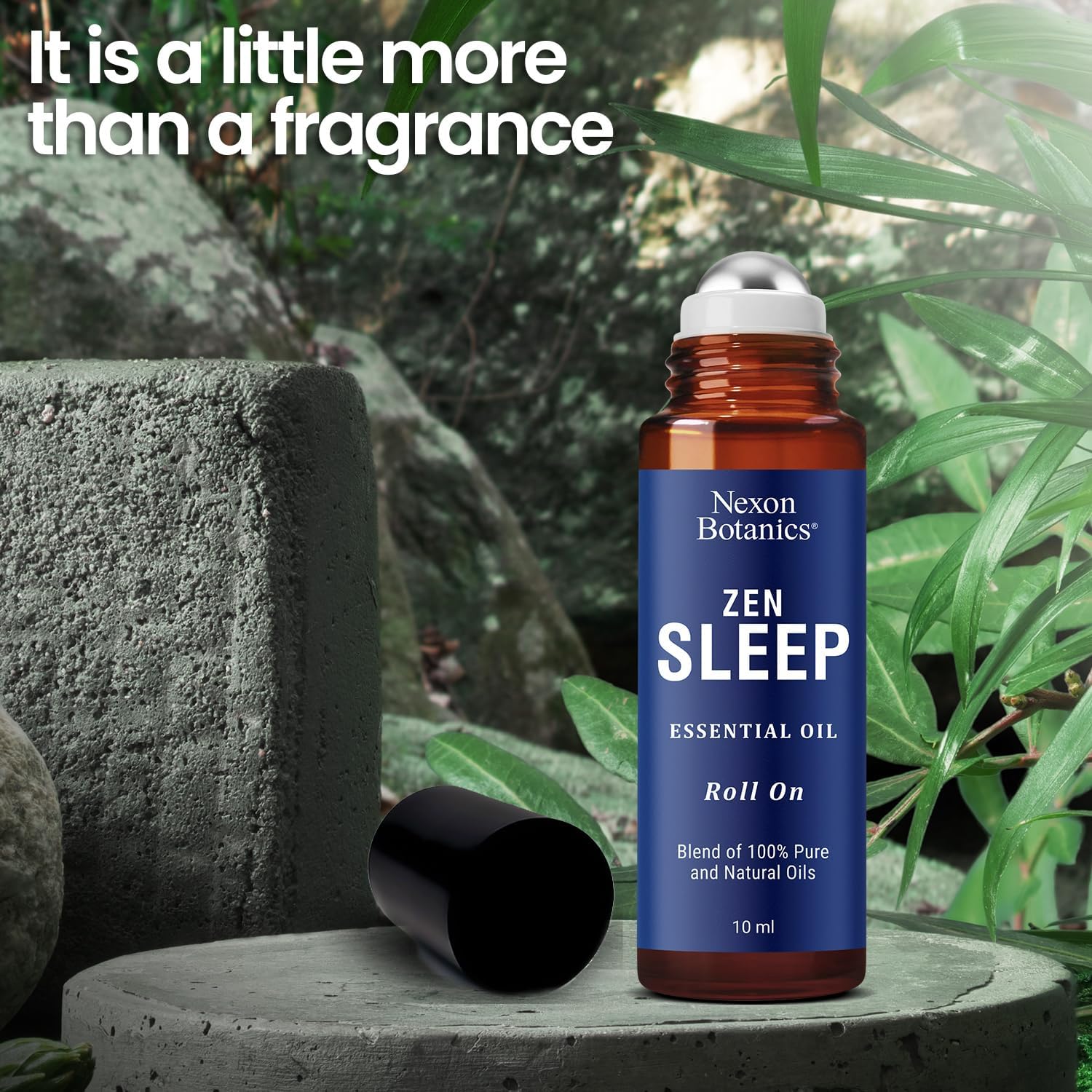 Zen Sleep Essential Oil Roll On 10-ml - Calming Blend for Deep Sleep | Pre-Diluted Easy-to-Use Roller Ball for