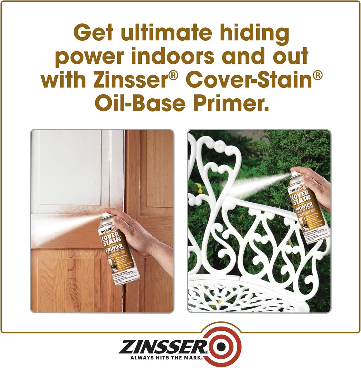 16 oz Zinsser 03609 White Zinsser, Cover-Stain Oil-Based Stain Blocker