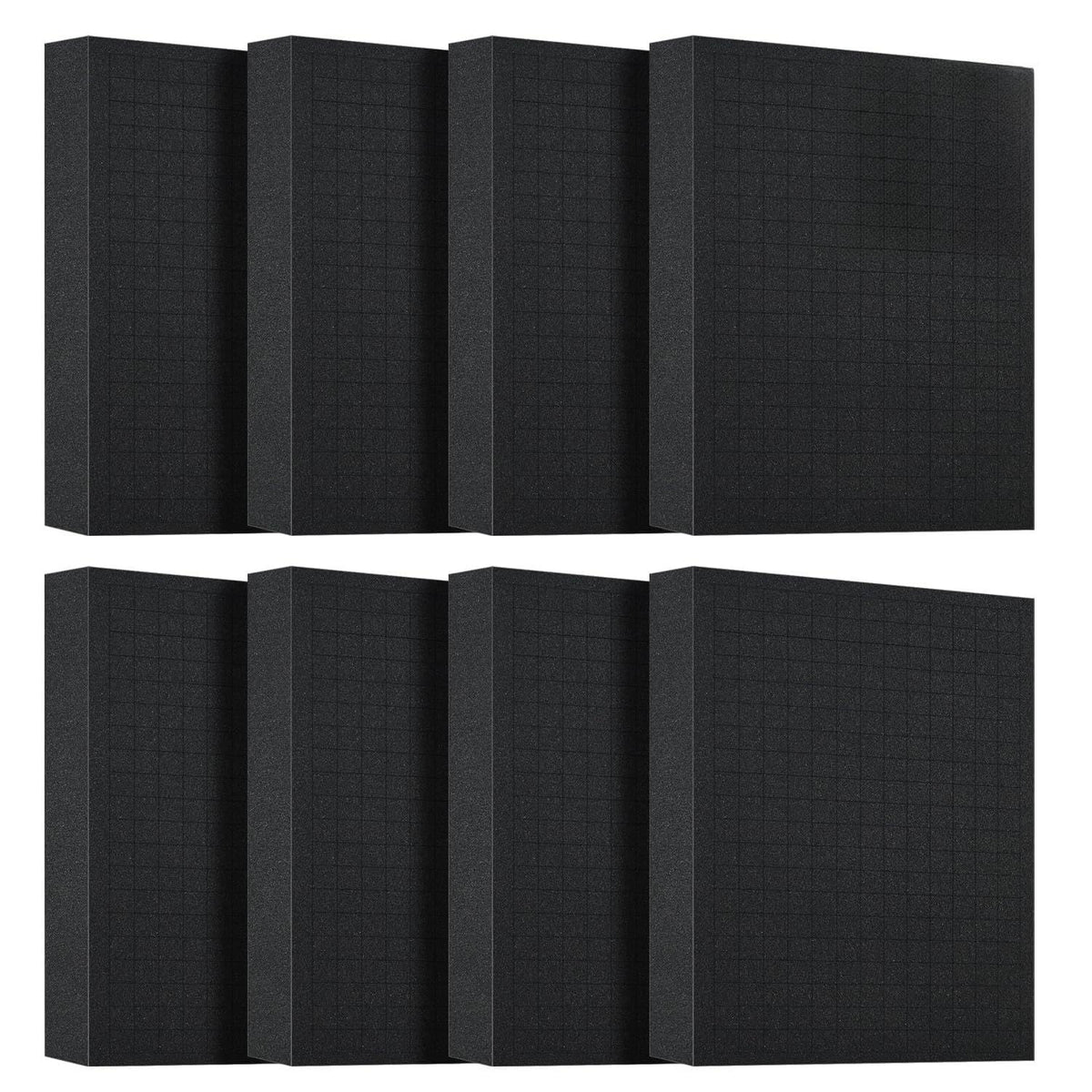 8 PCS 16x12x2 Inch Pick and Pluck Foam Inserts for Cases - Professional-Grade Tool, Game Box & Drawer Organizer