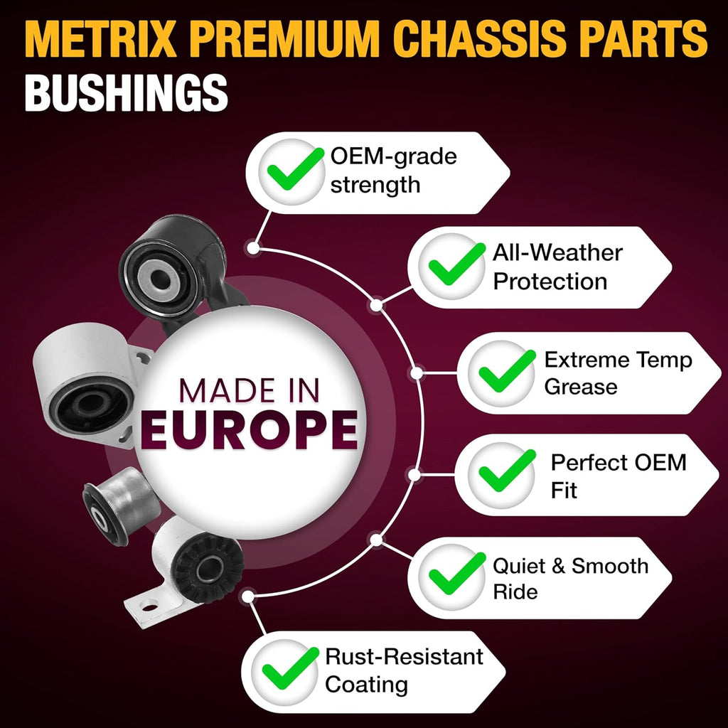 Metrix Premium Chassis Parts Control Arm Bushing Kit Fits Toyota Solara