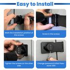 Keyless Cabinet Lock with Combination Code - 3-Digit Password