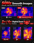 Thermal Imaging Camera, 640x480 TISR Resolution, 20H Runtime, 50Hz