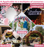 Extra Large Wedding Arch for Ceremony 8.5Ft Wide 7.4Ft High,Black