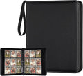 9 Pocket Trading Card Binder,720 Cards,40 Top-Loading Pages, Double Sided Pockets PU Cover Zipper Collection Album