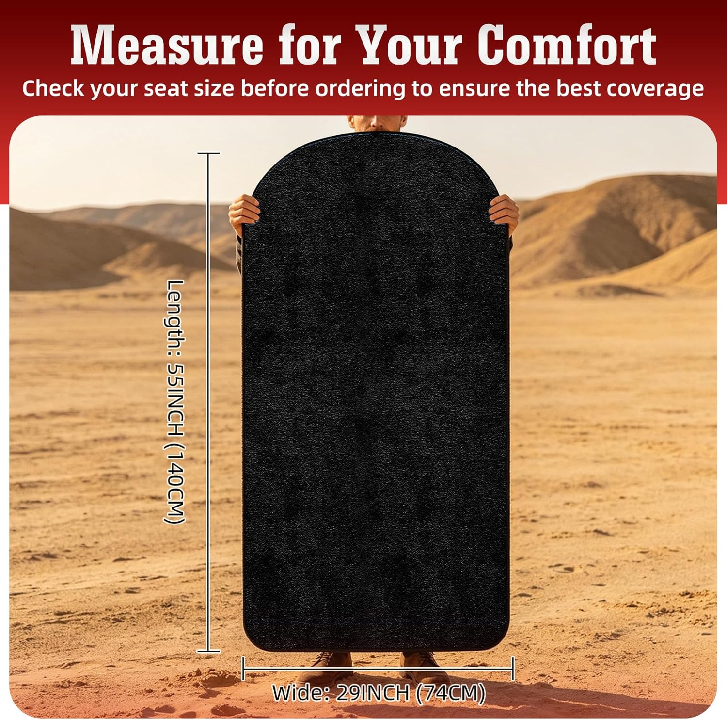 Car Seat Cover Towel GRS Certified Recycled, Waterproof & Washable, Non-Slip Universal Fit for Cars SUVs Trucks