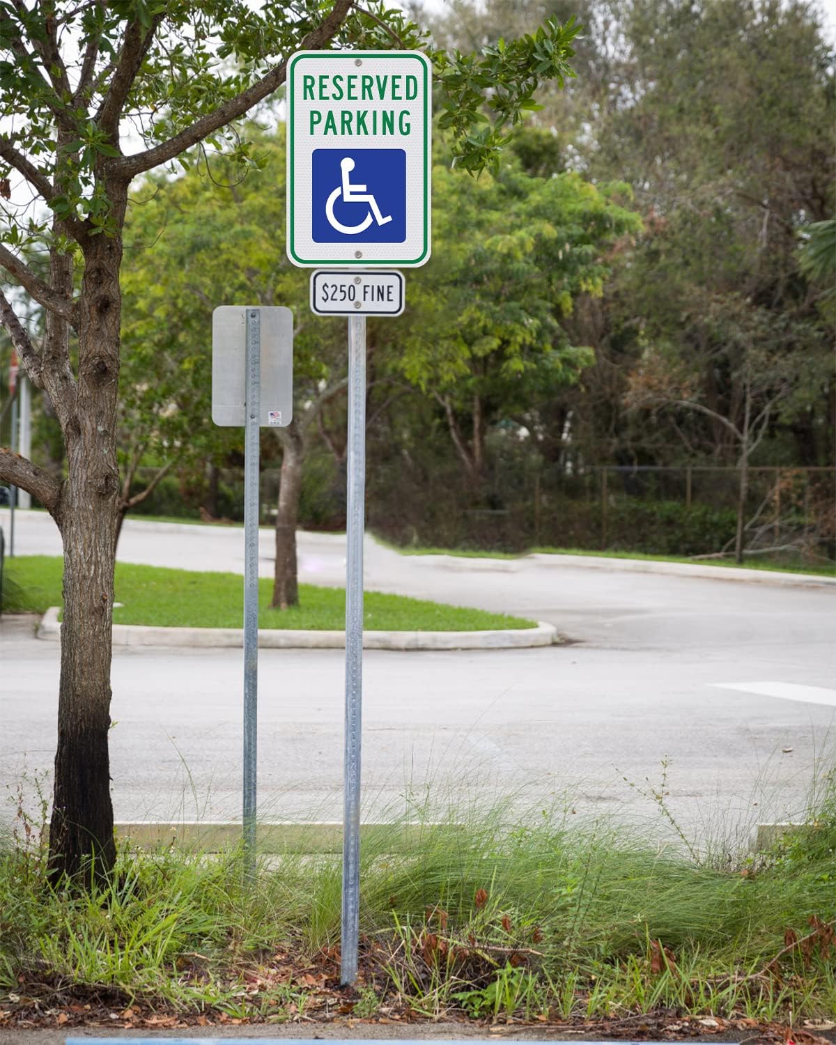 Handicap Parking Sign - 18 x 12 Inch Aluminum With ADA Accessibility Symbol, Reserved Parking, Engineer Grade