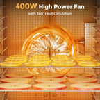 400W Food Dehydrator with 10 Trays for Jerky, Fruit, Veg, Meat