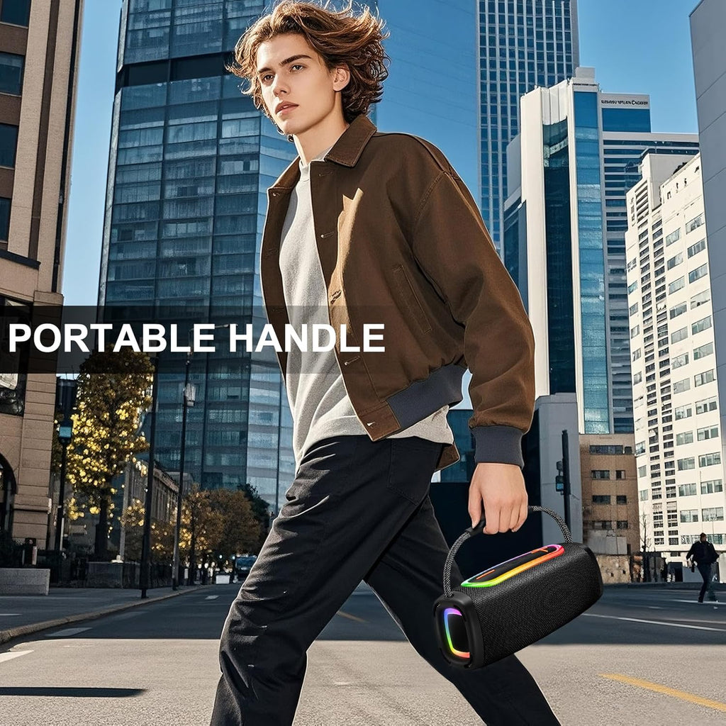 Bluetooth Speaker 60W, 36H Playtime 6000mAh BT5.4 Portable Wireless Speaker with Loud Stereo Sound, IP6 Waterproof