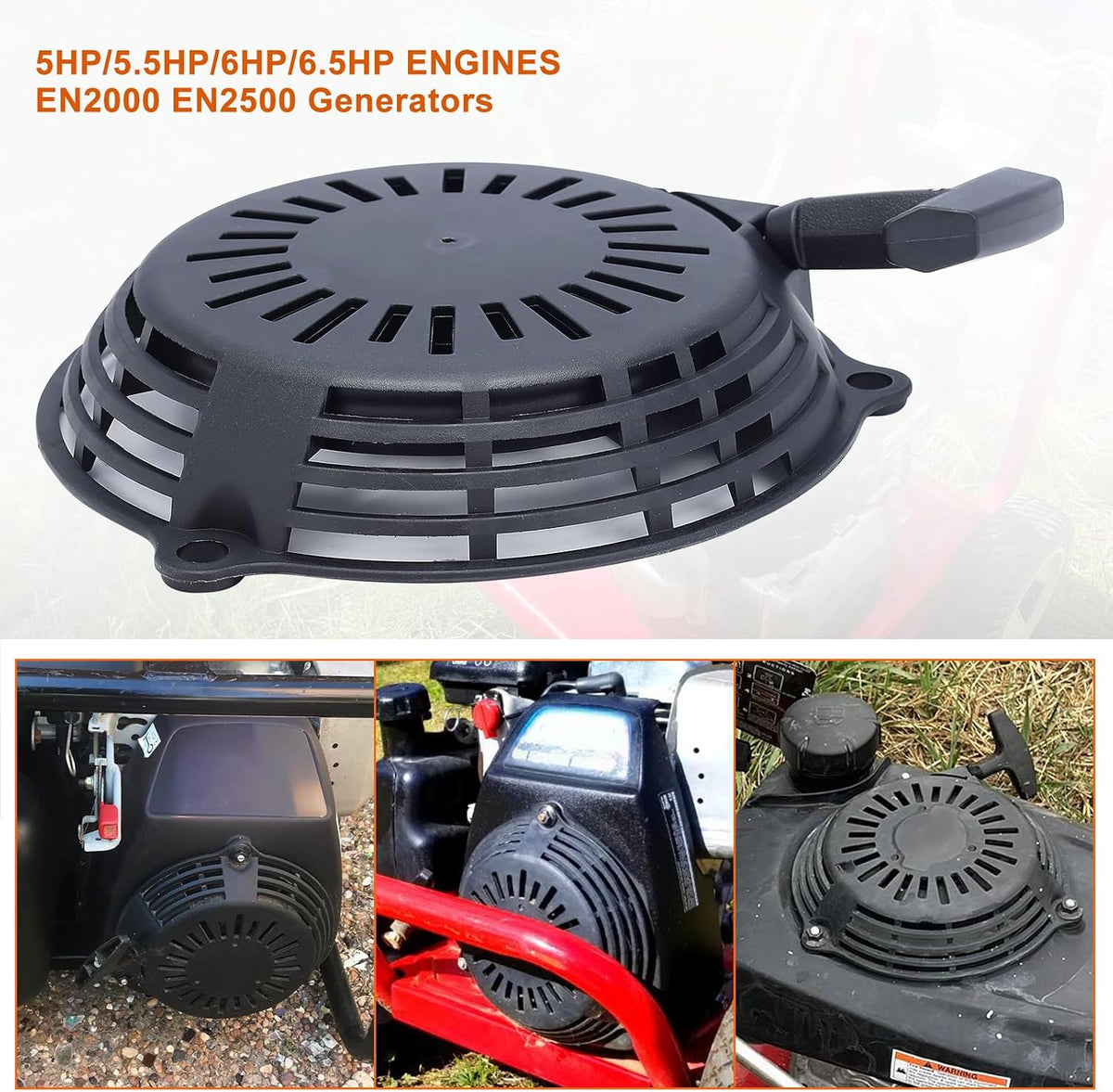 Hipa GCV160 Pull Start Recoil Starter Assembly Compatible with Honda GCV 160 GCV135 EN2000 HRU19 GC135 GC160 EN2000 Generator Engine Lawn Mower Replace 28400-Z0L-V20ZA 28400-Zl8-023ZA