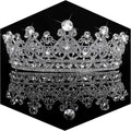 Tiaras and Crowns for Women Crystal Wedding Tiara for Bride, Royal Queen Crown Princess Tiara Quinceanera Crown