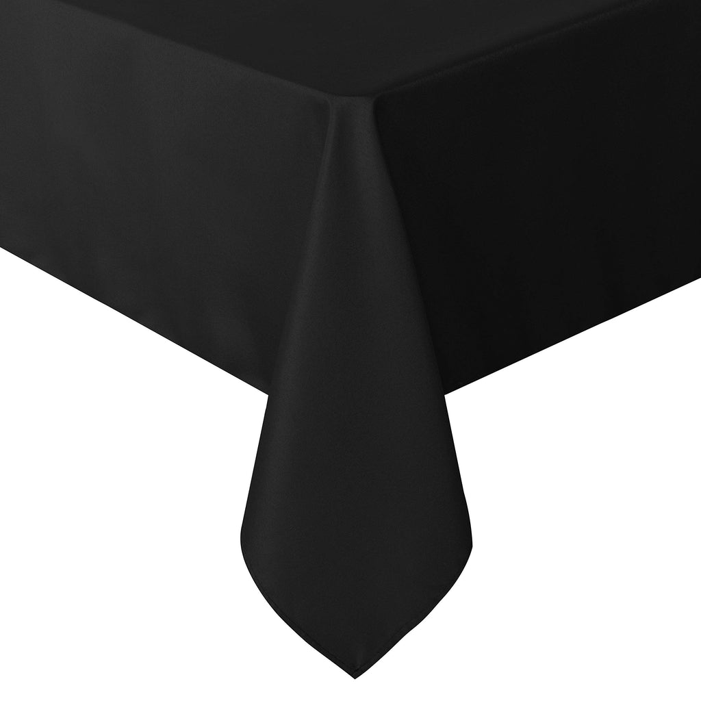 Rectangle Tablecloth, 60 x 84 Inch, Black