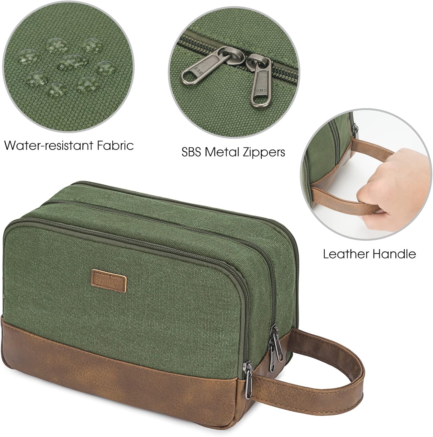 Travel Toiletry Bag for Men Large Toiletries Shaving Bag Water Resistant Hanging Dopp Kit Travel Accessories Bag for