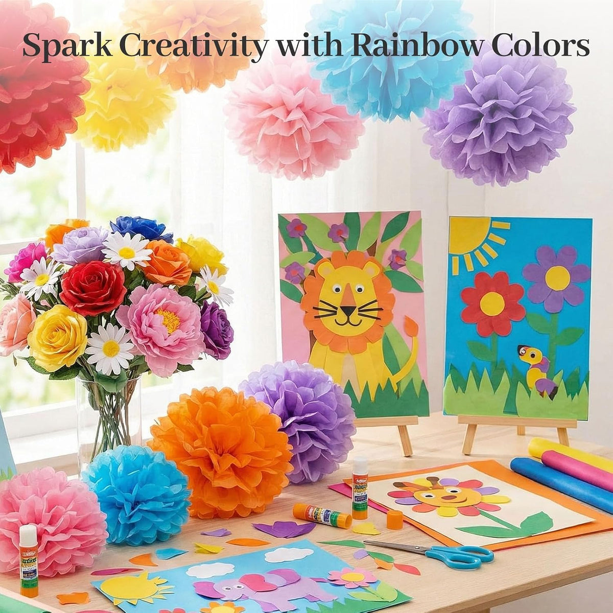 360 Sheets Tissue Paper, 20 Colors, 11.5 X 8 inch
