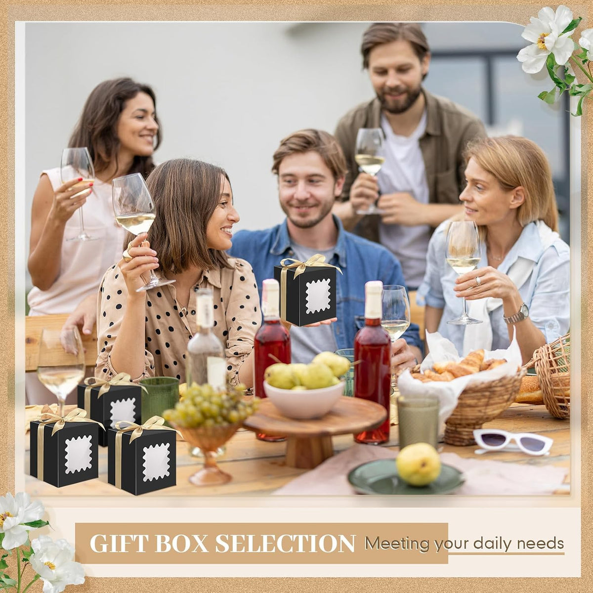 100 Pcs Mug Gift Box with Window Bulk, Coffee Mug Gift Box, Black