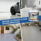 Epoxy Colored Sand Self Leveling Flat Floor Paint (Beige 5 Gallon)
