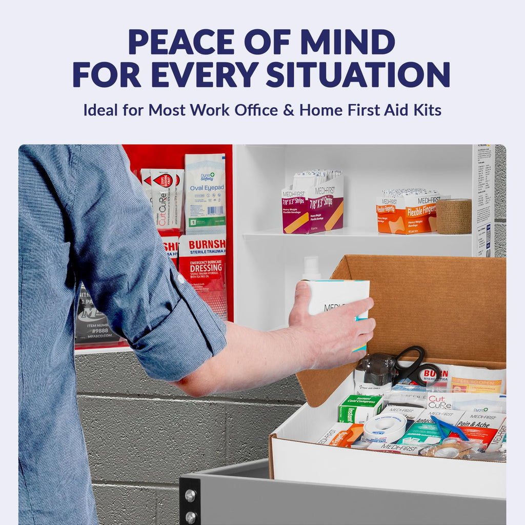 Workplace First Aid Kit Refill with OTC Medications 546 Pieces