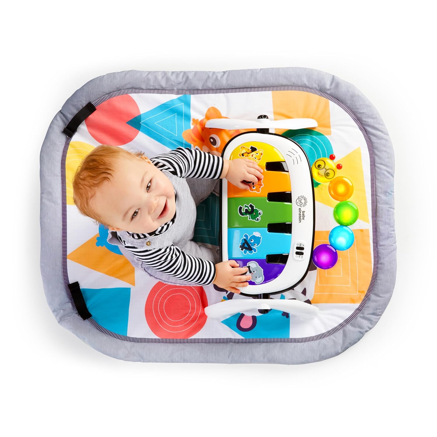 4-in-1 Kickin' Tunes Music and Language Play Gym and Piano Tummy Time Activity Mat