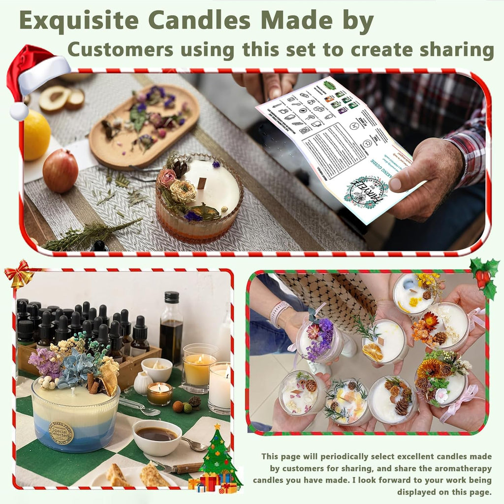 3lbs Soy Wax Candle Making Kit for Adults, DIY Craft Supplies Set | Natural Candle Wax Flakes, Electric Wax Melting