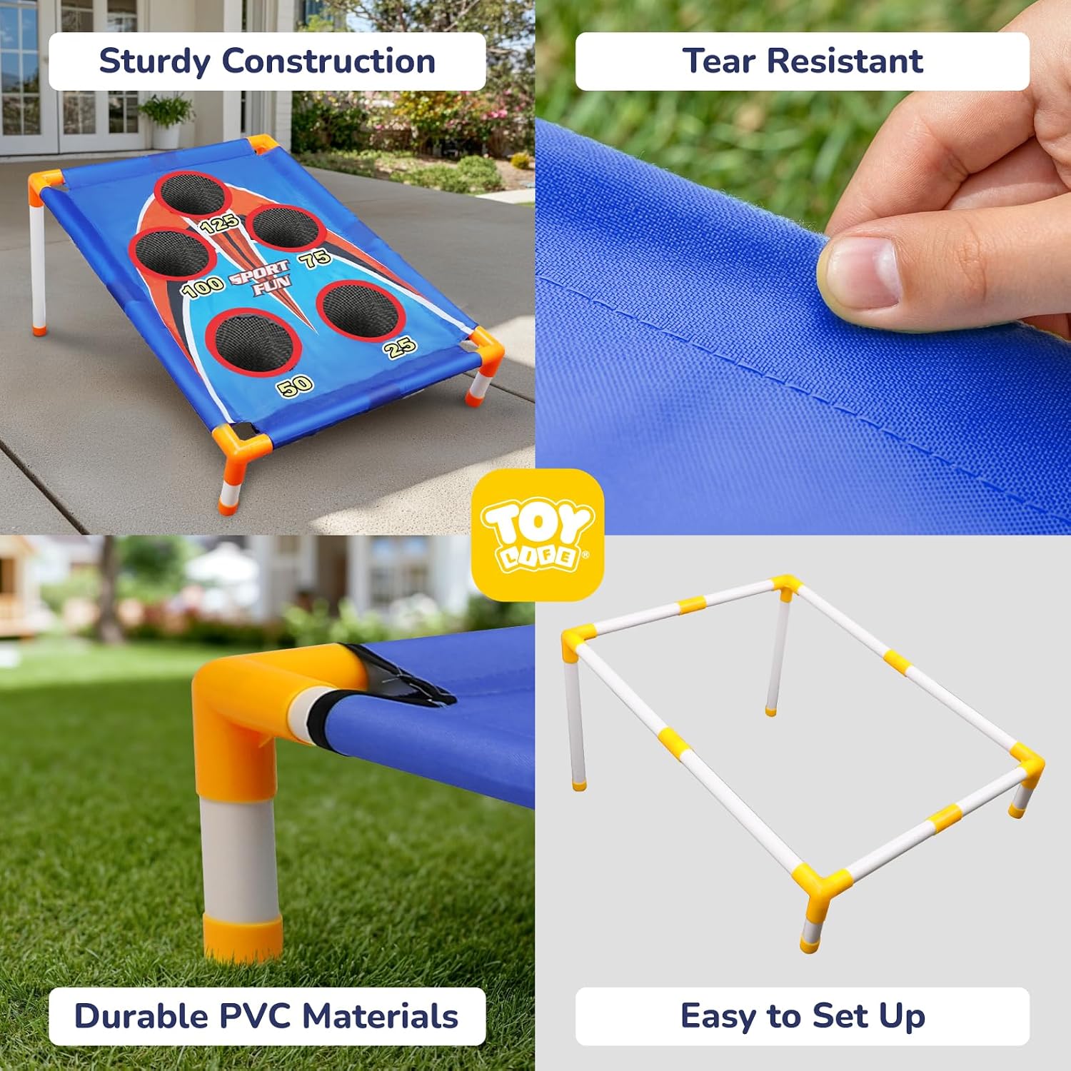 Bean Bags Toss Carnival Games, Cornhole, Outdoor Toys for Kids Ages 4-8, Backyard Game Sports & Outdoor Play, Outside