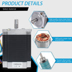 RATTMMOTOR CNC Controller Kit, 3 Axis CNC Kit+Nema23 Stepper Motor